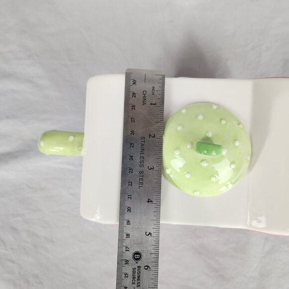 Ellen Krans Butterfly Teapot Coynes & Co 2003 Pink Purple Green Collectable - Picture 11 of 12